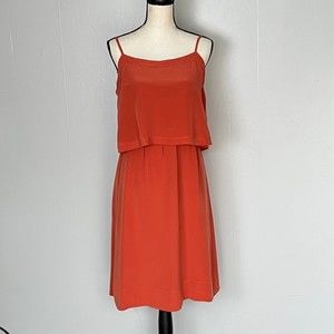 Madewell Orange Midi Dress